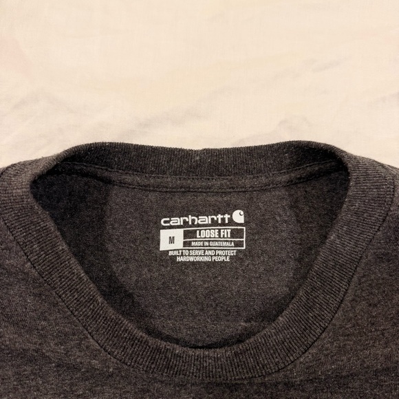 Carhartt Gray and Olive Men's Long Sleeve Shirts lot of 2 size Medium - Picture 3 of 10